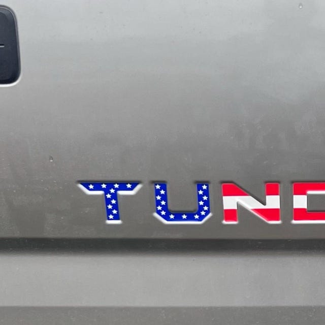 Black Tundra Emblems Red 3D Domed Raised Letters Emblem For Toyota Tundra Tailgate (2014-2021 Models) Tailgate Toyota Tundra - Foto 13