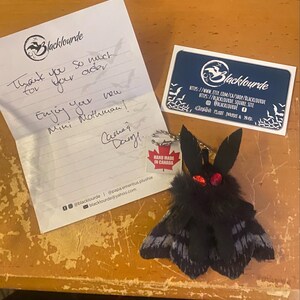 Mothman Mini, Keychain, Magnet, Cryptid, Plush Keychain, Moth