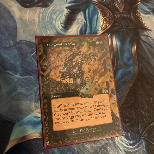 Yawgmoth's Will Art Altered MTG Magic World Championship 1999 2000