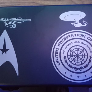Star Trek Decal USS Enterprise D Decal Sticker Silhouette | Etsy