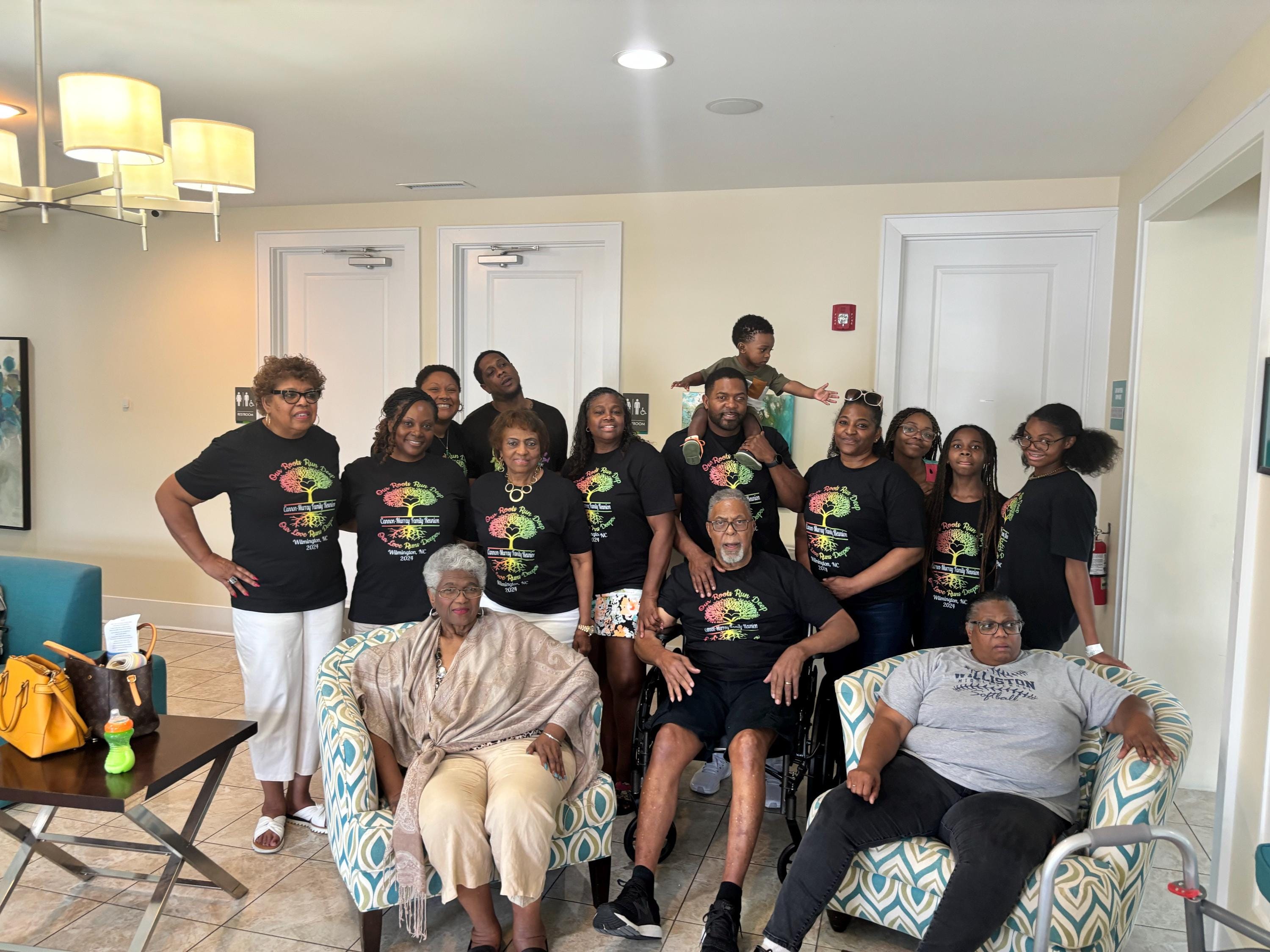 Customizable Family Reunion Shirts -Roots Run Deep with Heart Family Matching Group Shirt/ Vacation Shirts- Unisex,  Kids, Babies