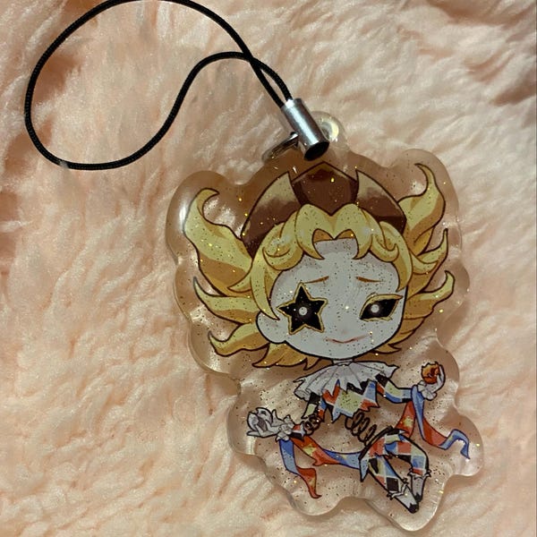 Identity V Hunter Phone Charms | Idv 2” Double-sided Glitter Epoxy Mini ...
