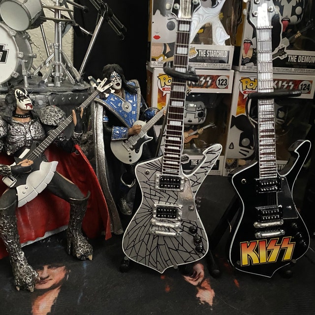 KISS Collectible Paul Stanley KISS Logo Iceman Guitar - Licensed