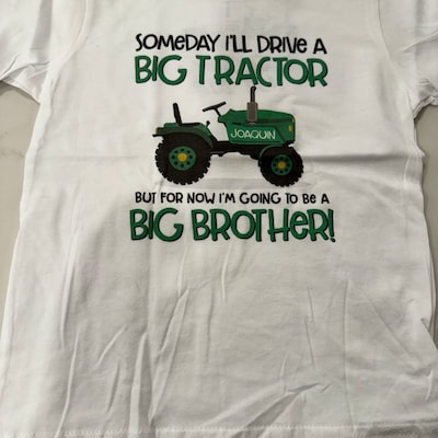 Big Brother Little Brother Matching Tractor Sibling Shirts - Etsy