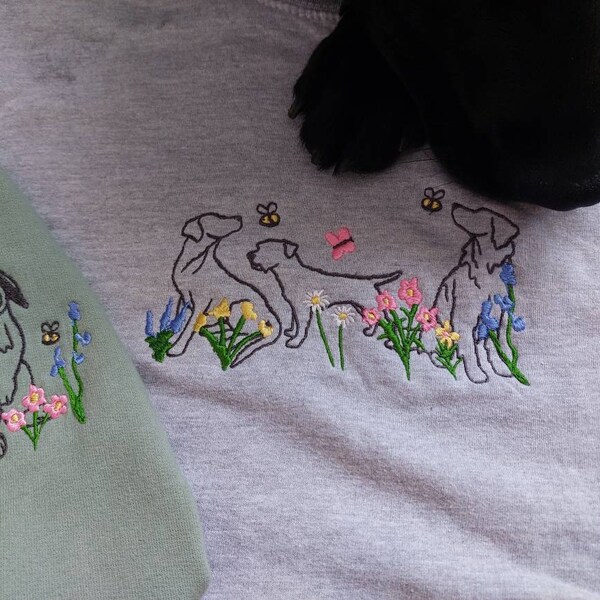 Pullover Bird Embro Dark Green main image 1