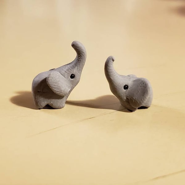 Monster Mini Elephant Micro Mini Elephant, Miniature Elephant Figurine, Tiniest Elephant - Etsy