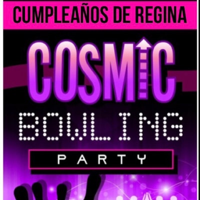 Cosmic Bowling Invitations Ticket Style Birthday Bowl Invite instant ...