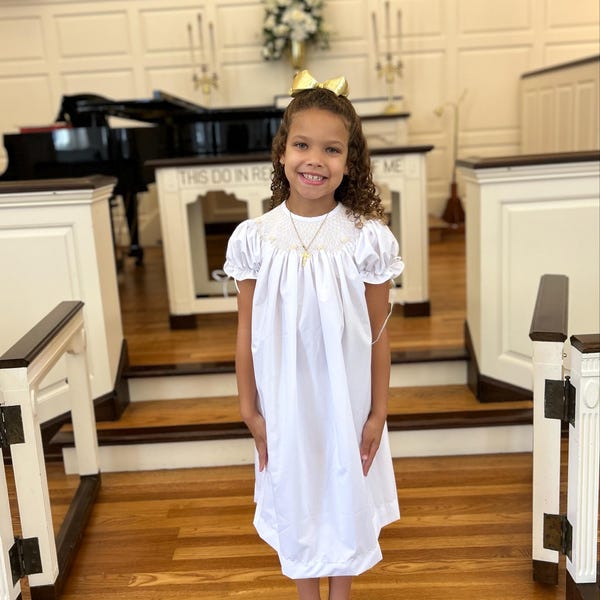 Leonor Wisteria Heirloom Smocked Dress main image 1