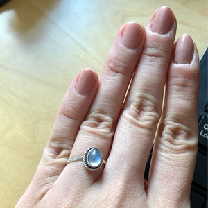Moonstone Ring Best Friend Gift Sterling Silver Ring | Etsy Australia