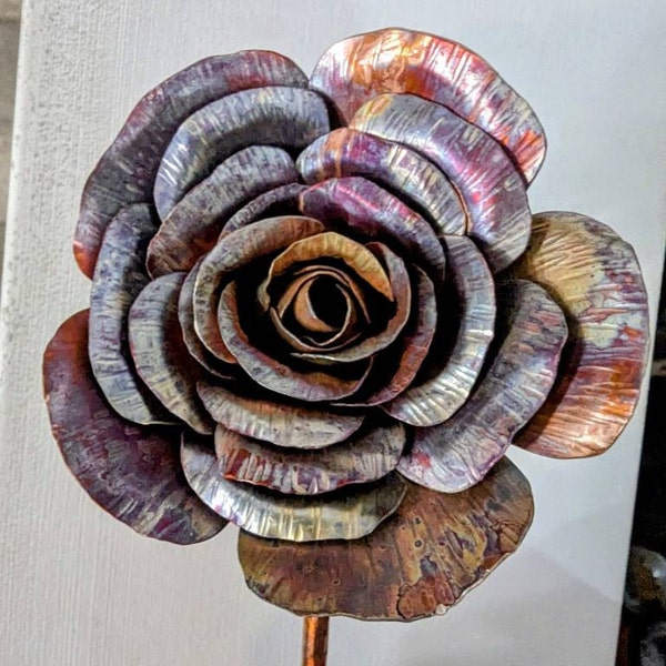 Metal Rose Template DIY Sheet Metal Instant Download Printable Etsy