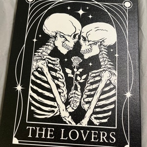 The Lovers Tarot Card Gothic Halloween Wedding Invitations - Etsy