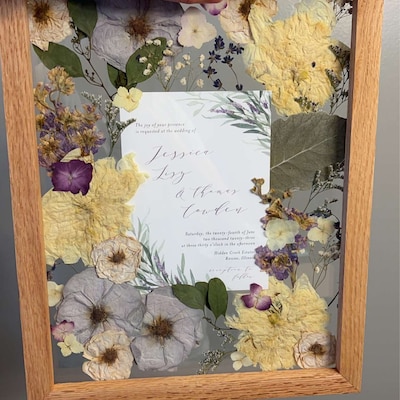 Custom Flower Shadow Box Wedding Flowers or Other Event - Etsy