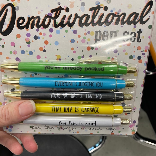Demotivational Pen Set – Turquoise and Tequila