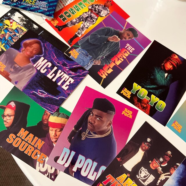 2 Packs of the Rap Pack Vintage Trading Cards. 10 Cards + 1