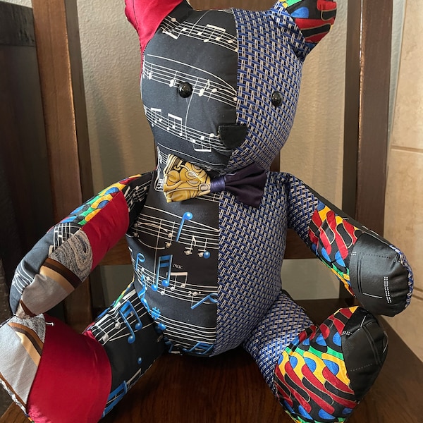 Memory Necktie Bear - Etsy