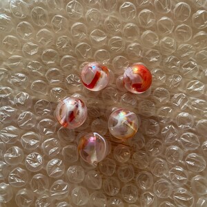 RARE! 16mm Mango Twist Glass Mega Marble Players 5/8th Inch