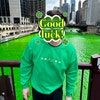 Lucky Embroidery Sweatshirt main image 1