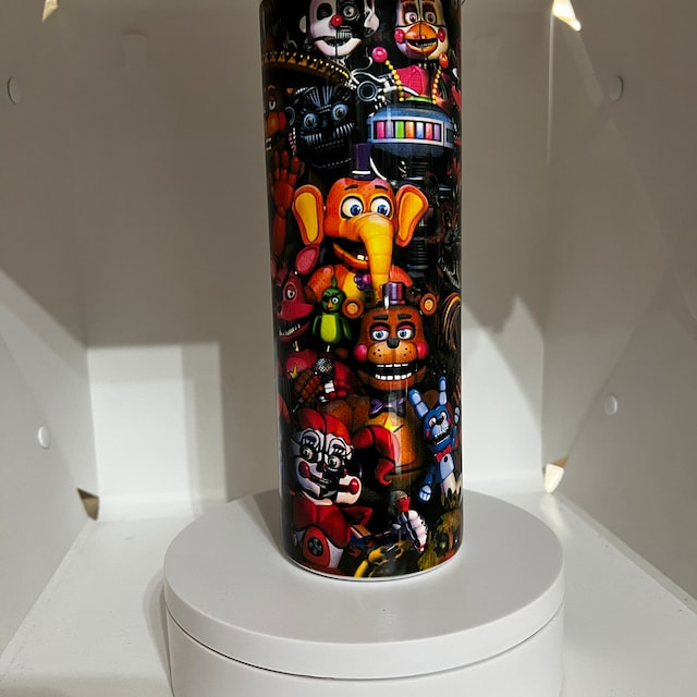 Five Nights At Freddy's 20oz Skinny Tumbler Wrap Png, Five Nights At F –  Drabundlesvg