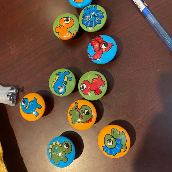 Dinosaur Drawer Pulls / Dresser Knobs Dino Room Decor Dresser