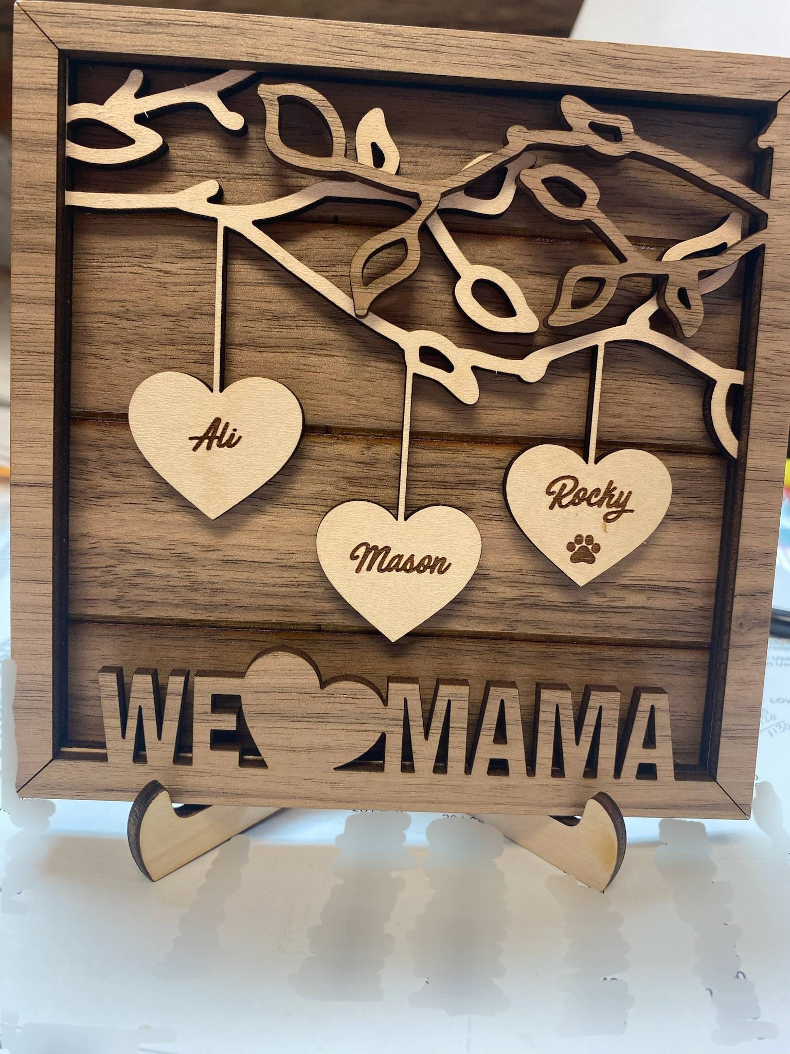 Custom Mother&#39;s Day Gift Personalized Gift from Kids Mother&#39;s Day Present from Children Mothers Day Gift for Grandma Grandchildren Names