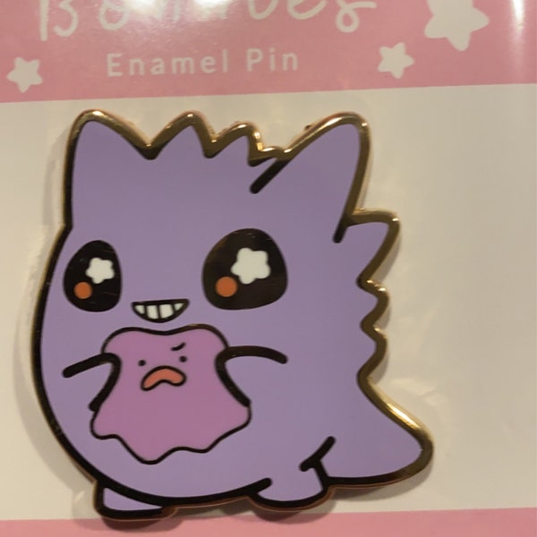 Happy Ghost Gengar Enamel Pin - Etsy