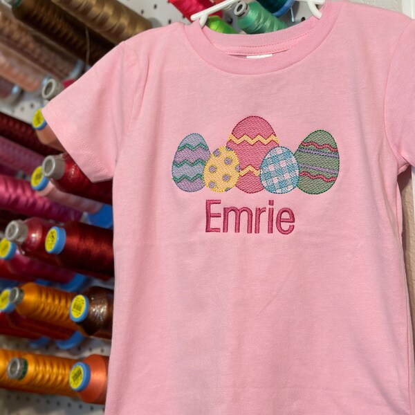 Sketch Easter Eggs Machine Embroidery Design File 5", 5x7, 6x10 - Etsy