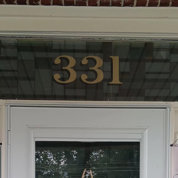 Transom Window Lettering Transom Address Numbers - Color Options - House Home Building Office ...