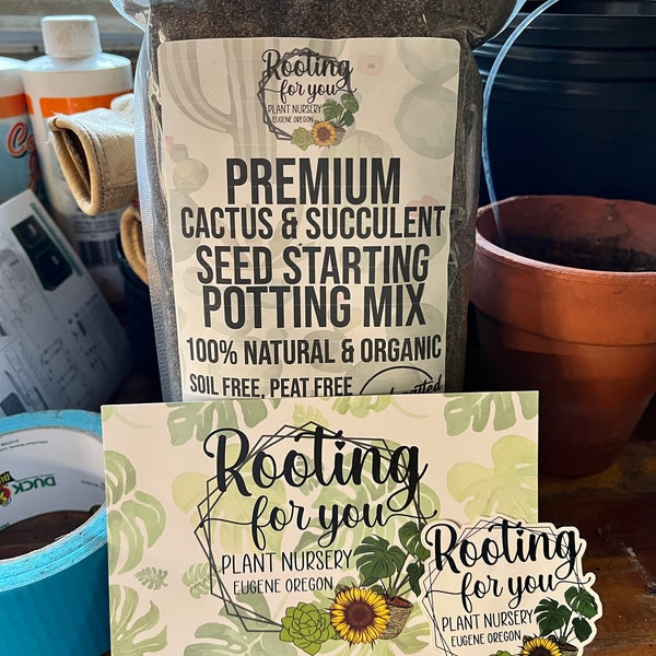 CACTUS & SUCCULENT Seed Starting Premium Soil Less Potting Mix Oregon ...