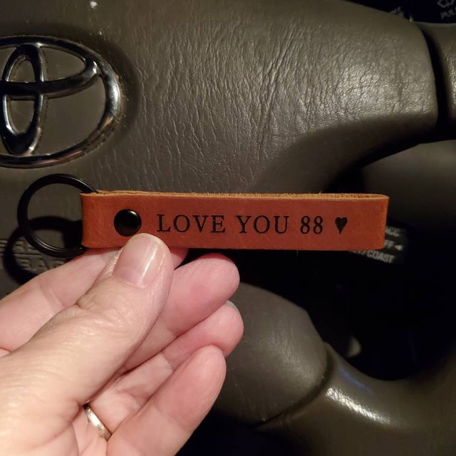 Personalized Leather Keychain, Personalized Coordinates Keychain, Where
