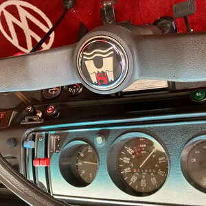 Finish Your Wheels: 4x Center Line Sticker Emblem – 1.5" Diameter For Center Caps (Black/Aluminum)