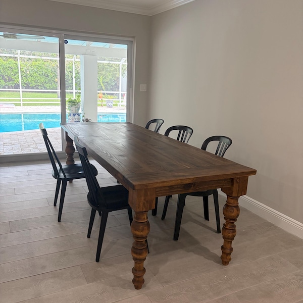 Customizable Dining Table - 100% Solid Wood - RH Table - Modern ...