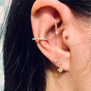 Orecchini A Cerchio Piccoli In Argento 925 BISAER | Ipoallergenici, 1,3x1,2 Cm | Per Lobo, Cartilagine E Trago | In Elegante Confezione Regalo
