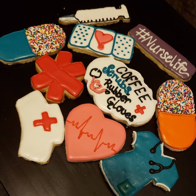 9 Piece Nurse Nursing Cookie Cutter Set Medical Doctor Get Well