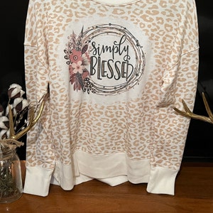 Simply Blessed Floral SUBLIMATION Transfer, Ready to Press SUBLIMATION ...