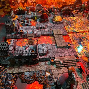 Huge Water Set Terrain 28mm Dungeons & Dragons Pathfinder d&d Scenery Huge Water Set Terrain 28mm Dungeons & Dragons Pathfinder d&d Scenery