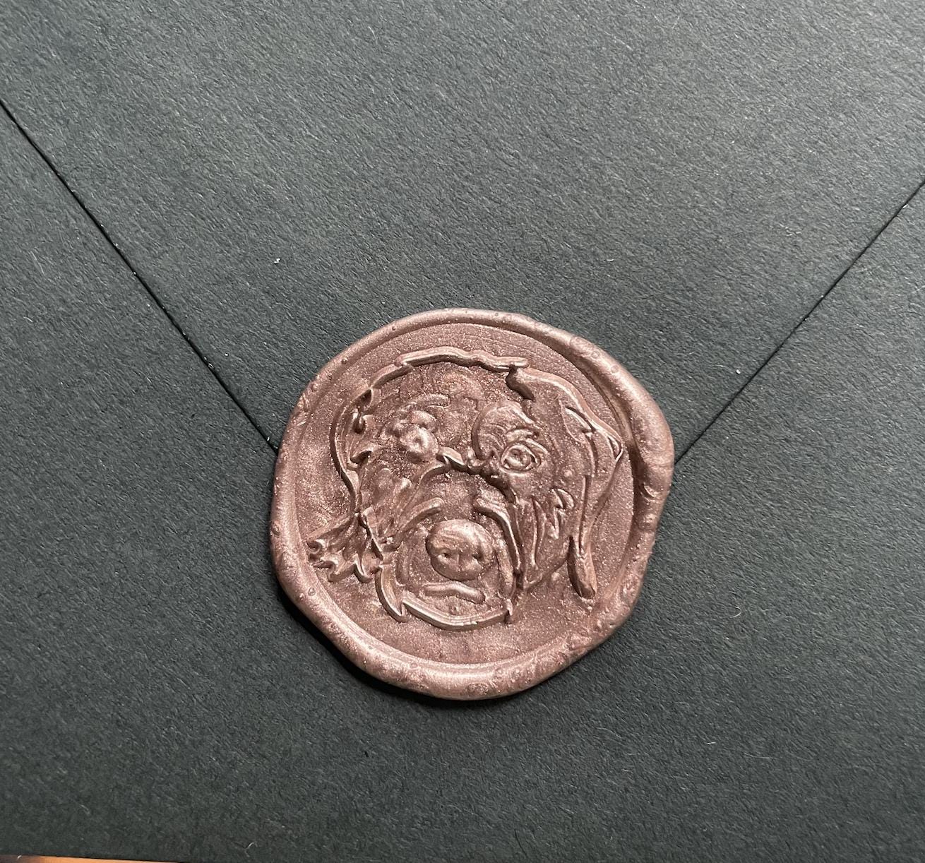 Custom Pet Portrait Wax Seal Stamp - Personalized Wax Seal for Dog Lovers - Unique Pet Photo Stamp Gift