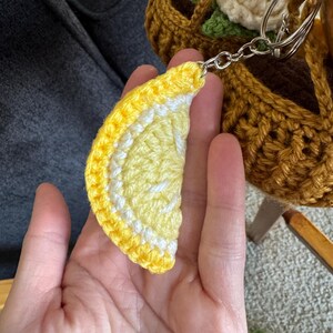 Kiwi, Watermelon, Lemon Keychain. Crochet Pattern. - Etsy