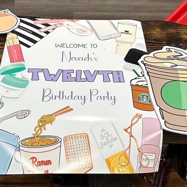 Family Game Night PRINTABLE Party Decorations, Board Games Birthday ...