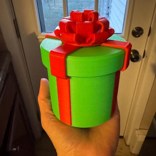 Caja De Regalo Broma Con 10 Capas De Tornillos Anidados, Reutilizable, Con Lazo Dorado Y Espacio Para Esconder Dinero, Ideal Para Cumpleaños Y Navidad