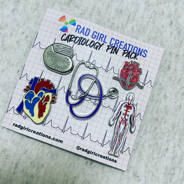 Cardiology Pin Pack - Etsy