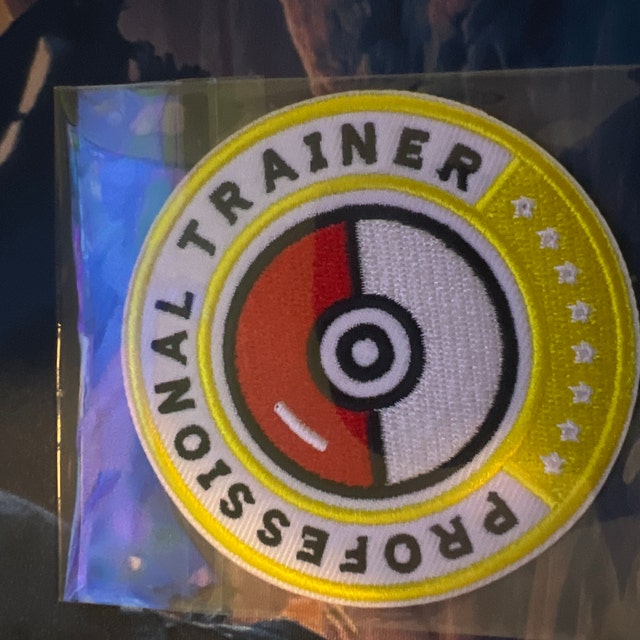 Pokemon Professional Trainer Iron on Patch 