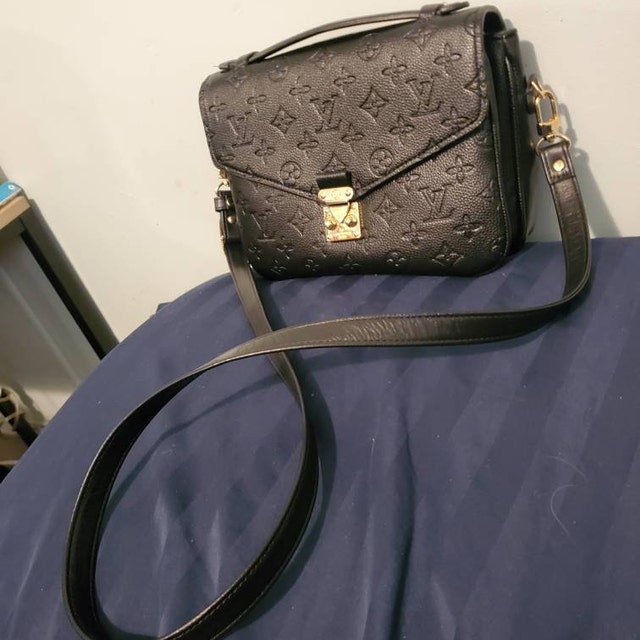 Black Leather Strap for Louis Vuitton Speedy, NeoNoe, Trevi, Metis etc -  3/4 inch (19mm) Wide - Adjustable Shoulder to Crossbody Lengths