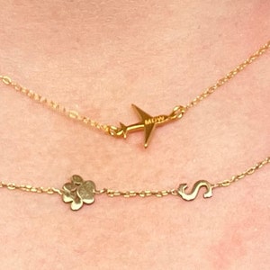 Customer photo, Airplane Necklace