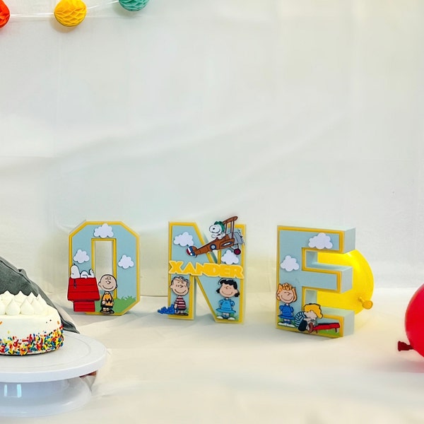 Charlie Brown 3D Letters - Etsy