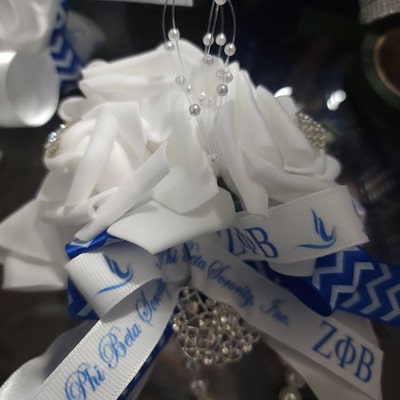 7/8 Inch Blue Zeta Phi Beta Sorority Grosgrain Ribbon - Etsy