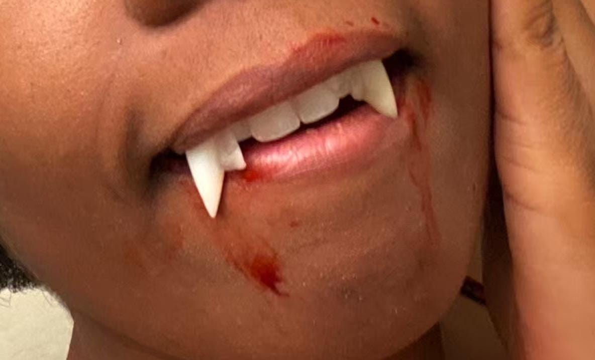 Reusable Fangs with Molding Kit for custom fit natural looking realistic cosplay anime vampire etc
