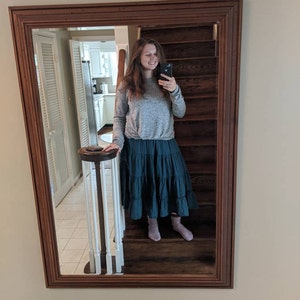 Tiered Pocket Skirt // Pockets Natural Fiber Flexible - Etsy