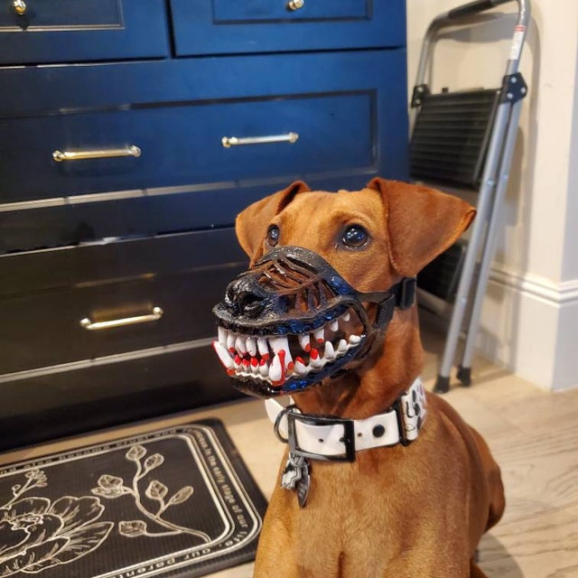 Dog muzzle costume hot sale