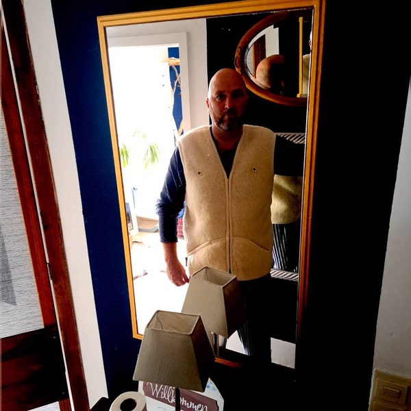 Men's Woolen Robe, Natural Wool Dressing Gown WOOLMARK - Etsy