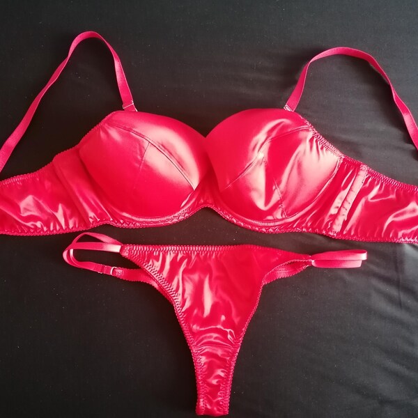 Sheer Satin Lingerie Set – Sydney main image 1